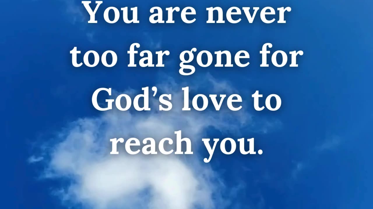 His arms are always open wide. Come home today.