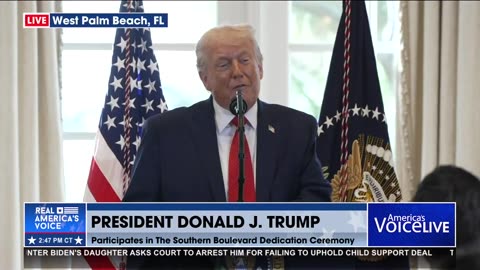 POTUS AT SOUTHERN BLVD DEDICATION CEREMONY