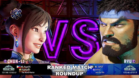Kuya Kalbo SF6 Ranked Roundup. Chun Li Master Rank [Hori Fight Stick]