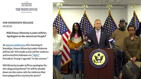 Hakeem Jeffries on Trump/MAGA Agenda - "we're gonna fight it in the streets"