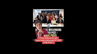 Netanyahu’s Influencers are Getting 7K PER POST!