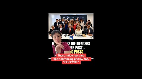 Netanyahu’s Influencers are Getting 7K PER POST!