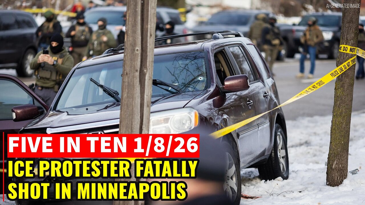 Five in Ten 1/8/26: Protester Fatally Shot by ICE in Minneapolis