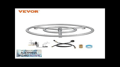 VEVOR 18 inch Round Drop-in Fire Pit Pan Stainless Steel Fire Pit Review