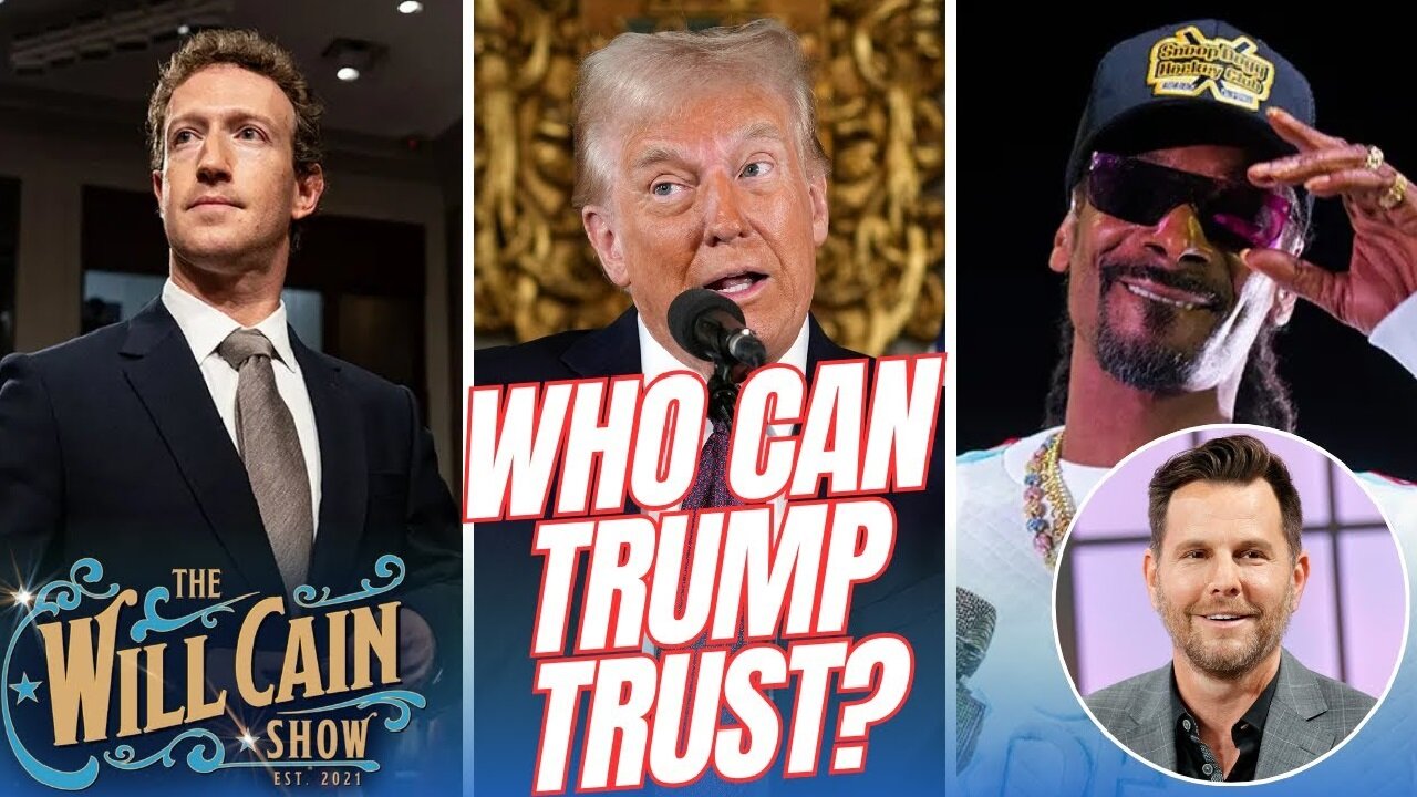 The Will Cain Show | Can Trump converts like Zuckerberg and Snoop be trusted? PLUS, Dave Rubin!