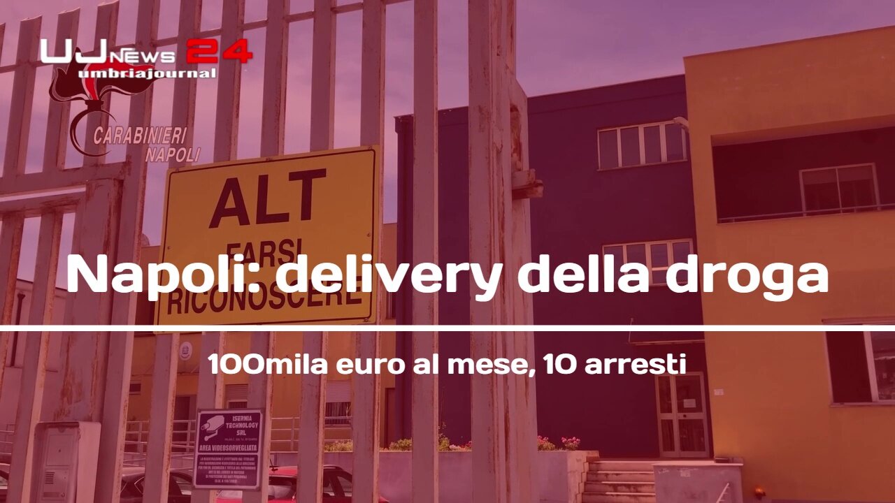 Napoli: delivery della droga 100mila euro al mese, 10 arresti