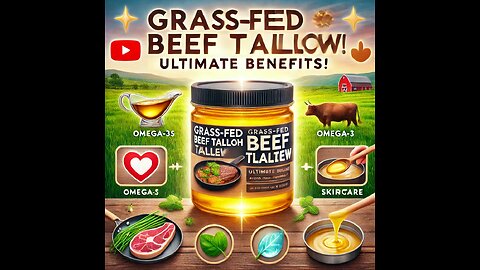 Grass-Fed Beef Tallow: The Ultimate Natural Fat for Cooking & Skincare!