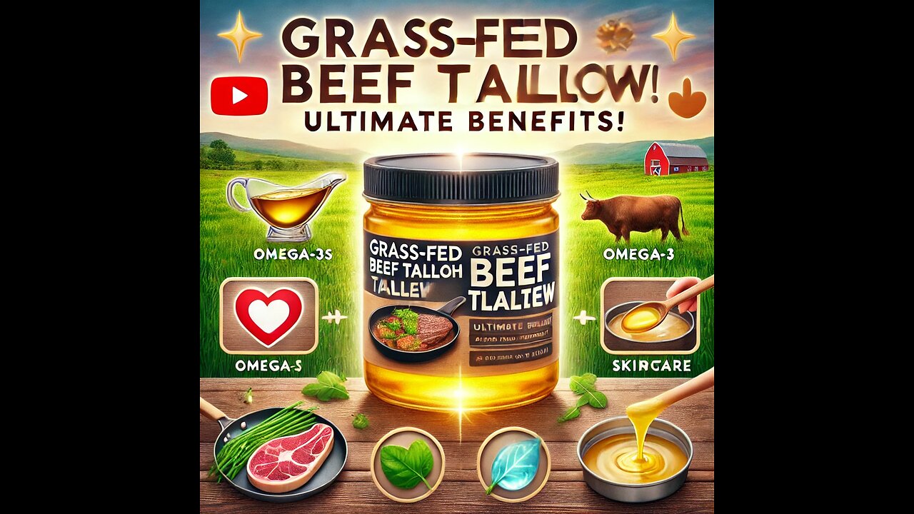 Grass-Fed Beef Tallow: The Ultimate Natural Fat for Cooking & Skincare!