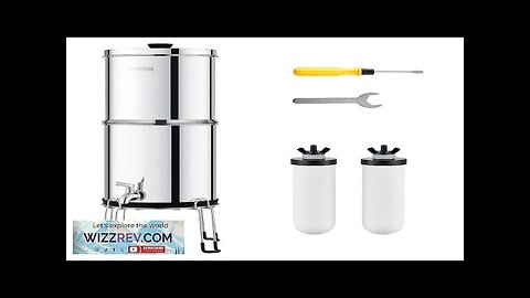 VEVOR 2.25G Gravity-fed Water Filter Countertop System Stainless Steel 2 Filters Review