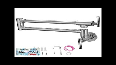 VEVOR Pot Filler Faucet Solid Brass Commercial Wall Mount Kitchen Stove Faucet Review