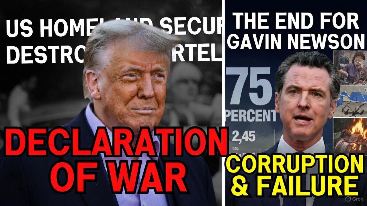 Trumps DECLARATION OF WAR: Destroy the Cartels, Remove Mexican Government! - NEWSOM NIGHTMARE: 75% of Fire Victims HOMELESS