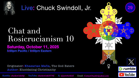 October 11, 2025 LIVE Chat and Rosicrucianism 10