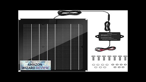 Solar Battery Charger Maintainer Zuomeng 15W Solar Panel Kit for Dump Trailer Review