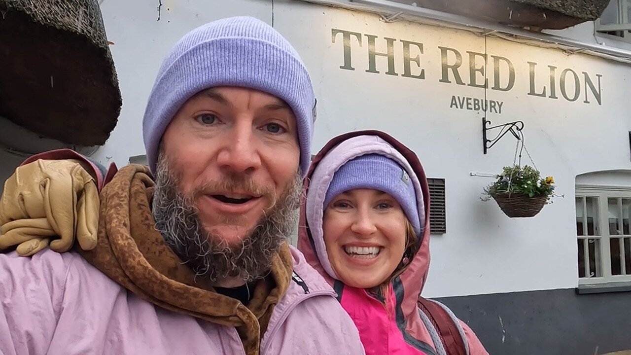 We Ate Meat Pie Inside an Ancient Stone Circle ! The Red Lion | Avebury, England (Episode 14)