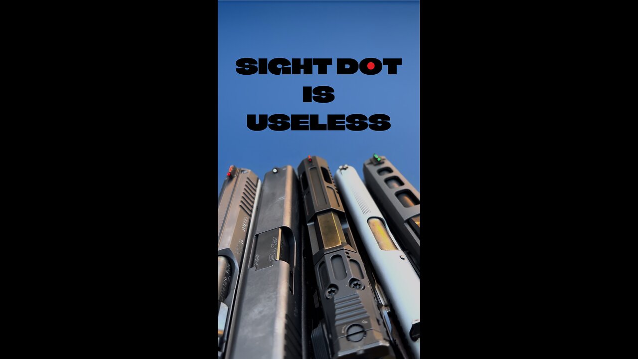 IRON SIGHT. DOT WON'T HELP!