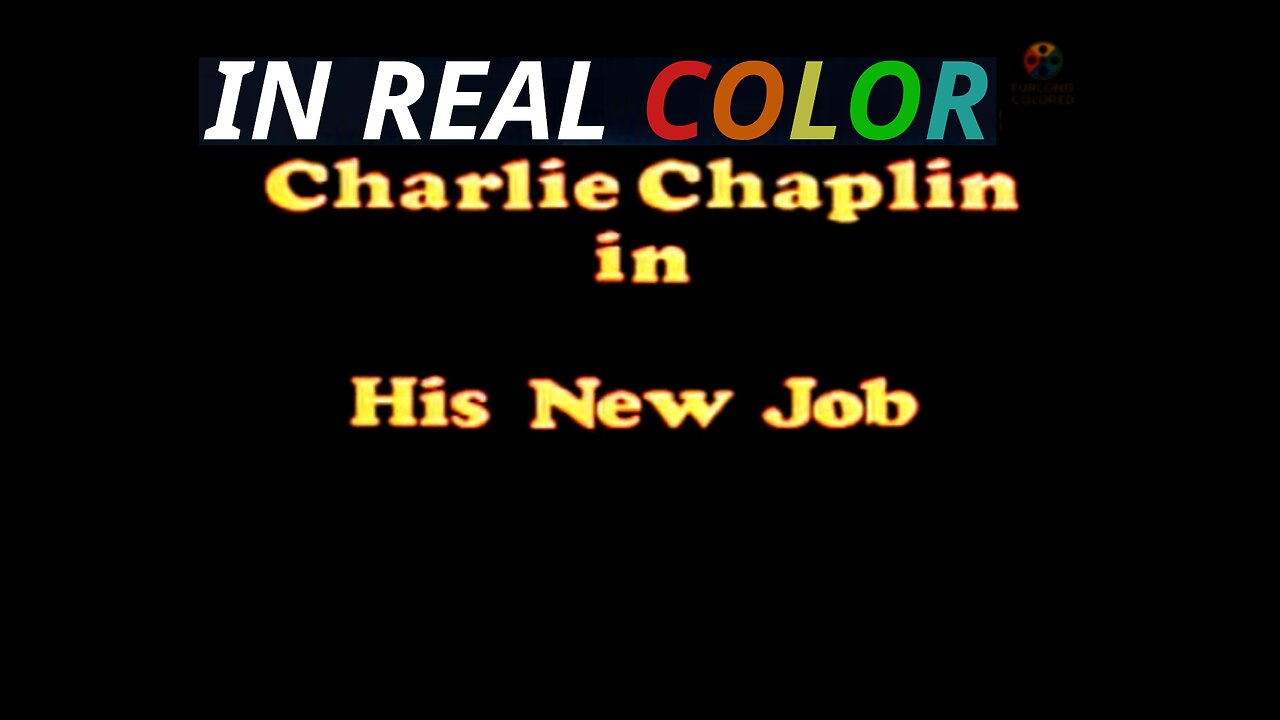 🎬 His New Job (1915) — In Real Color — Charlie Chaplin — WATERMARKED