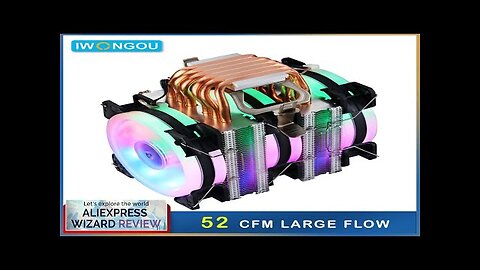 IWONGOU Cpu Cooler 2011 6 Heat Pipes 4pin Pwm Air Cooling Tower Review