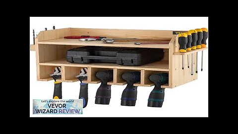 VEVOR Power Tool Organizer Wall Mount Drill Holder 5 Drill Hanging Slots Review