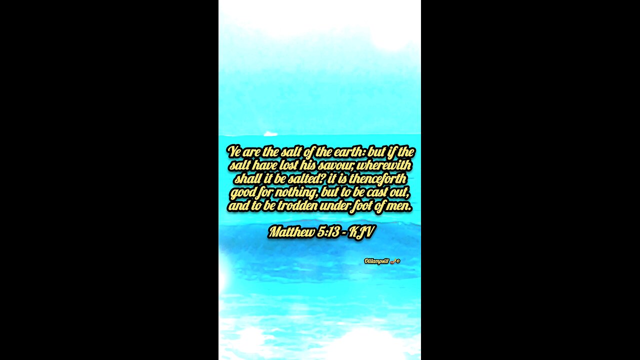 Matthew 5:13 KJV