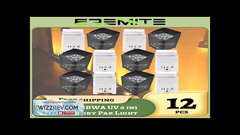 0 Tax 12Pcs Led Par Light 6x18W RGBWA UV Color Battery Powered Review