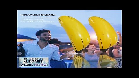 Giant Inflatable Bananas for Pool Beach Bachelor & Bachelorette Parties Floating PVC Review