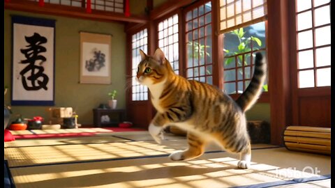 a cat master karate