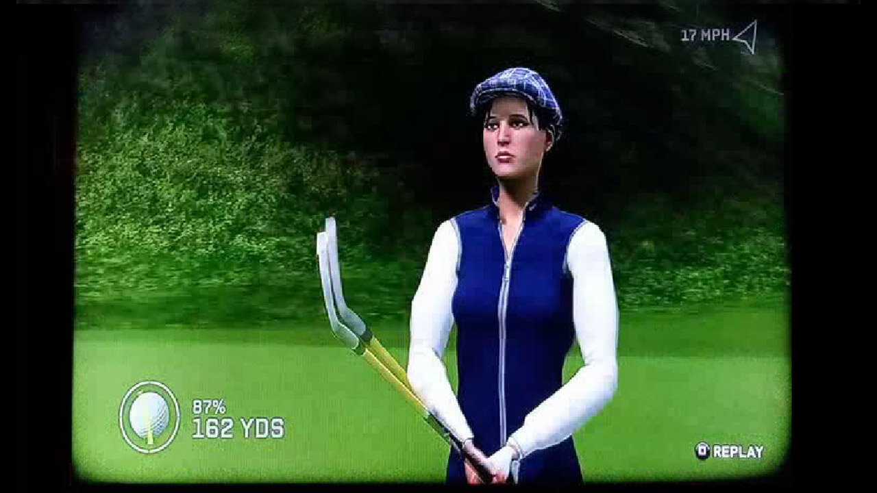 LPGA Miss Jill Tedd (am) off the Moors.