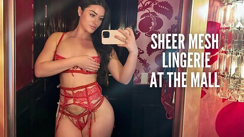 SHEER MESH LINGERIE TRY ON HAUL | VICTORIA'S SECRET 💦🍑