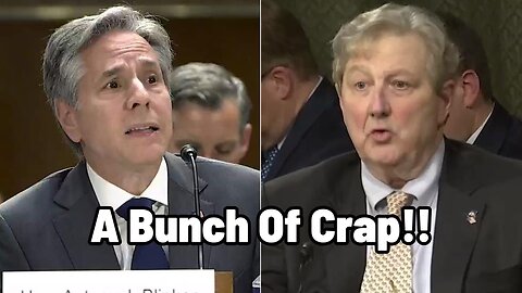 Sen. Kennedy GRILLS Antony Blinken About China's Outrageous Behavior In The Pacific!!