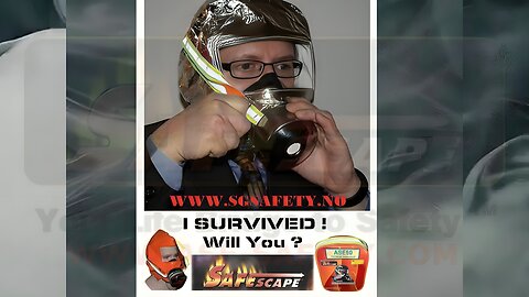 JEG VIL OVERLEVE - RØYKHETTER FOR BRANNUTGANG - SG SAFETY ( NORWAY )