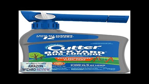 Cutter Backyard Bug Control Spray Concentrate Mosquito Repellent Kills Mosquitoes Fleas Review