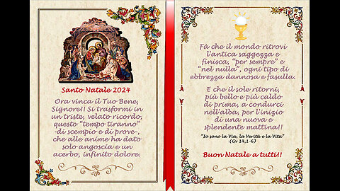 #🛑“BUON SANTO NATALE E BUONA SANTA MESSA A TUTTI!!”😇💖🙏 =🛑“L'UOMO SI AGITA E DIO LO CONDUCE...”= 🛑DON RAFFAELE BENSI -1925 ☩ 1985-😇💖🙏
