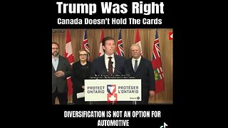 President Trump Post: A MUST WATCH. 'Canada is systematically destroying itself.'