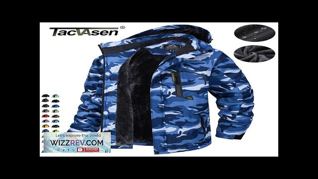 TACVASEN Fleece Lining Mountain Jackets Mens Hiking Jackets Outdoor Removable Hooded Coats Review