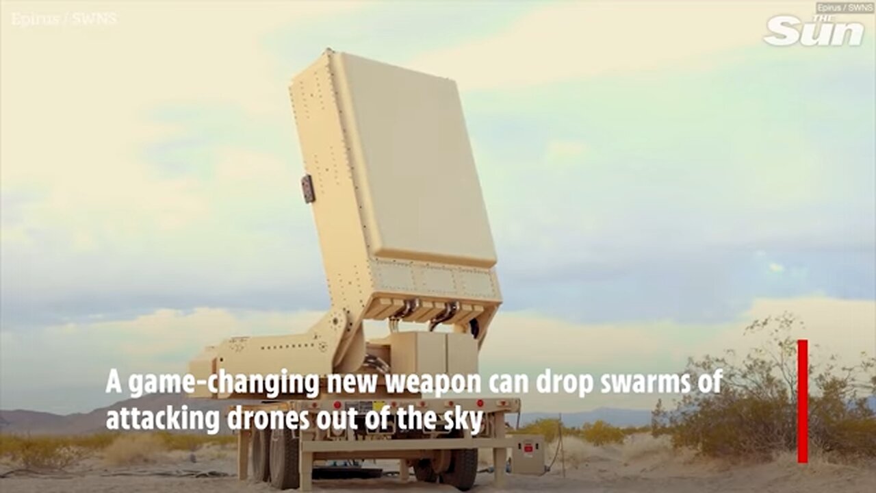 Swarms of drones fall from sky as US unveils microwave counter-electronics weapon