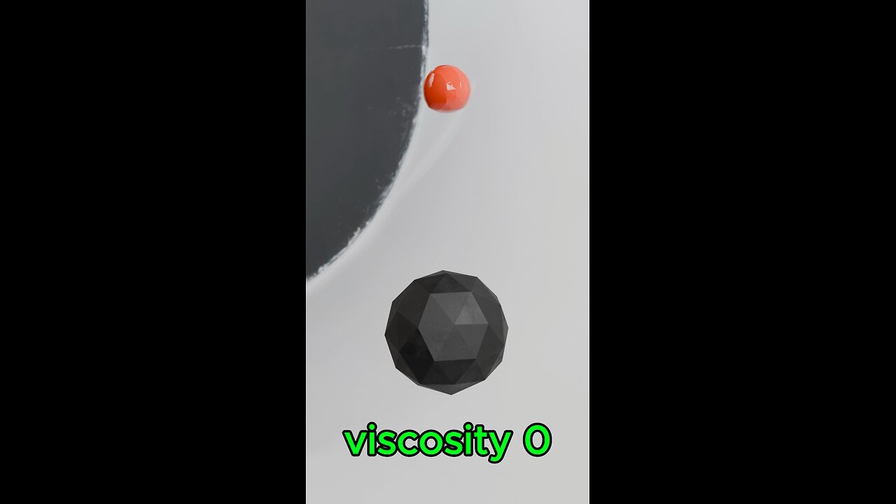 Viscosity Simulation from Viscosity 0 to Viscosity 0.1