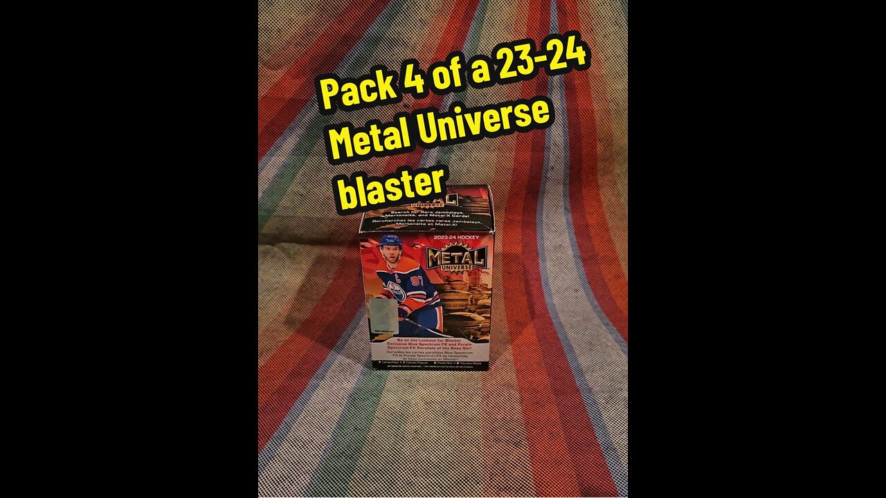 pack 4 of a 2023-24 Metal Universe blaster