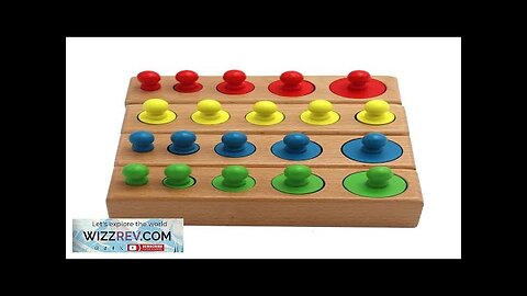 Montessori Cylinder Socket Puzzles Toy Baby Development Practice And SensesPreschool Review