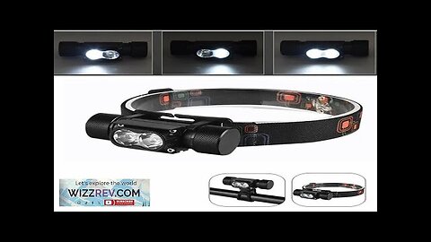 5 Light Mode Headlamp Portable Bicycle Lights COB LED Head Lamp Flashlight Review