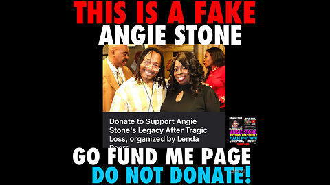 NIMH #833 ANGIE STONE DO NOT HAVE A GO FUND ME PAGE!