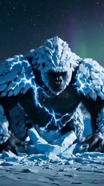 “Frozen Gorilla Awakens! 🦍❄️ Ice Monster vs Army in Epic Battle”