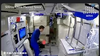 Chinese Astro-not caught playing ping pong in the zero gravity of space...ooops!