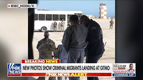 BREAKING: New photos of criminal migrants landing in Guantanamo Bay