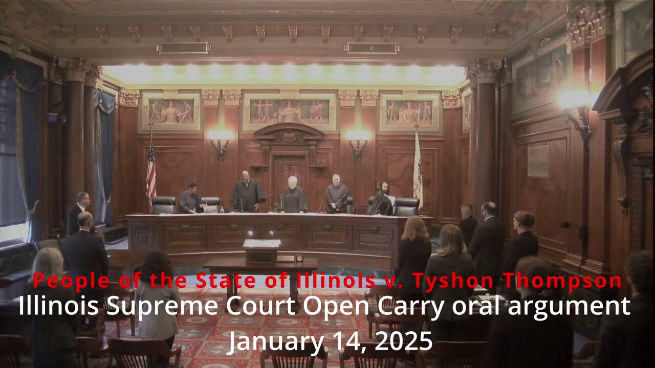 Illinois Supreme Court Open Carry oral argument video January 14, 2025