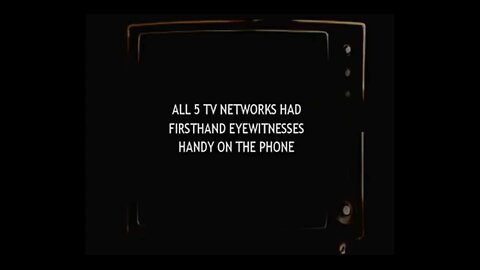 Boy those eye witnesses were sure handy, and all media professionals "That Sunny Day 2001"