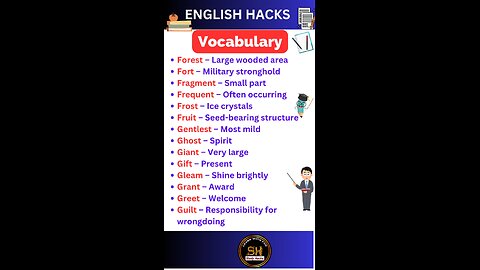 Daily use Important vocabulary words for exam 2025 60 #studyhacks123 #vocabulary #english #shorts