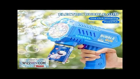 10 Holes Kids Bubble Gun Toys Rocket Soap Bubbles Machine Gun Shape Review