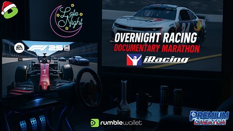 🏁 📽 LATE NIGHT RACING DOCUMENTARY'S MARATHON: F1 · NASCAR · INDYCAR · Then F1 25 & iRacing IN AM