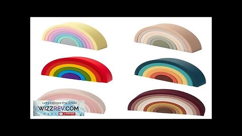 TYRY.HU New 6-10pcs Baby Silicone Building Block BPA Free Rainbow Soft Block Review