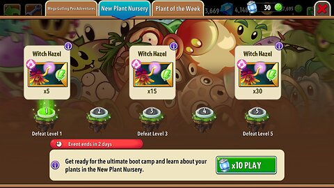 Plants vs Zombies 2 - Plant Nursery - Witch Hazel - January 2026